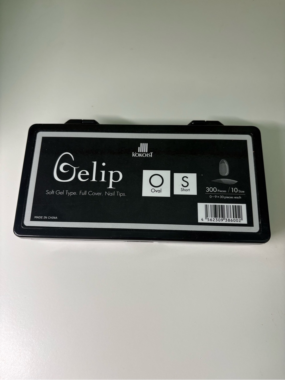 Gelip Soft Gel Full Cover Nail Tips - Black by